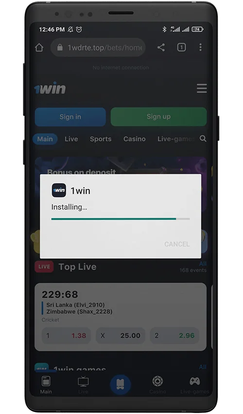 1Win Install